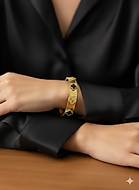 KE046 MODEL KELEPÇE GOLD SİYAH