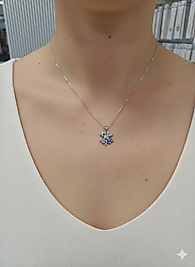 K083 MODEL KOLYE SİLVER