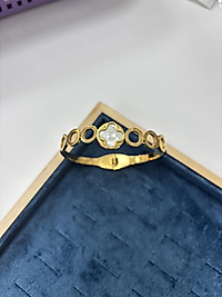 KE078 MODEL KELEPÇE GOLD BEYAZ