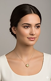 K018  BALON  YONCA MODEL ÇELİK KOLYE