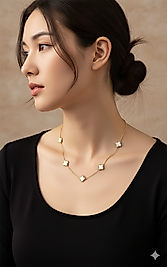 K016 MODEL KOLYE GOLD BEYAZ